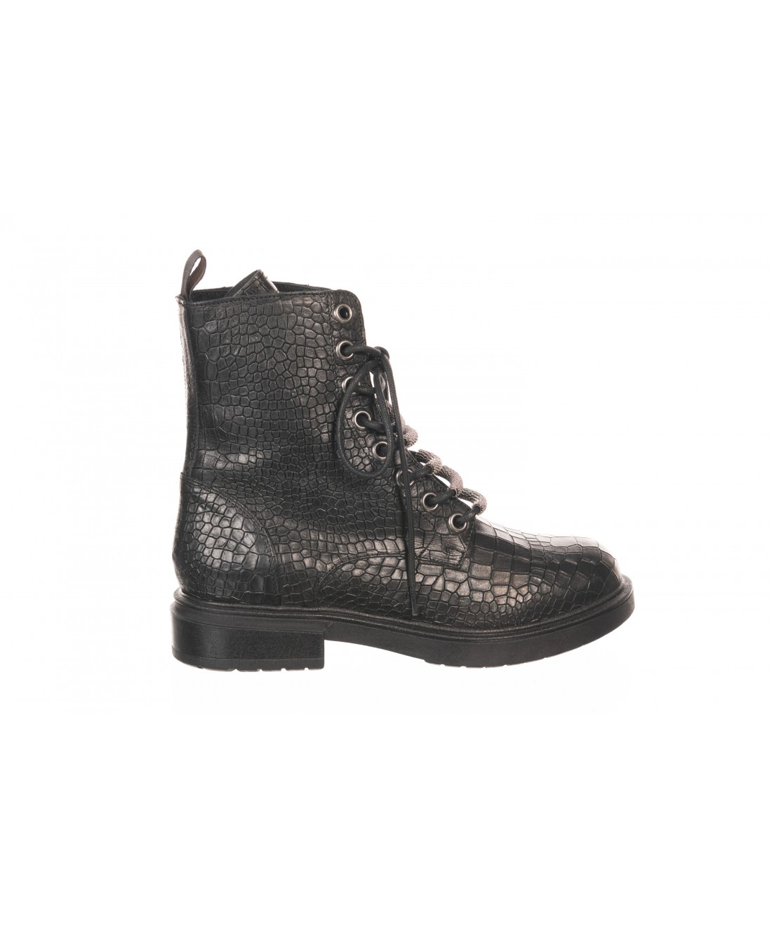 boots cuir croco