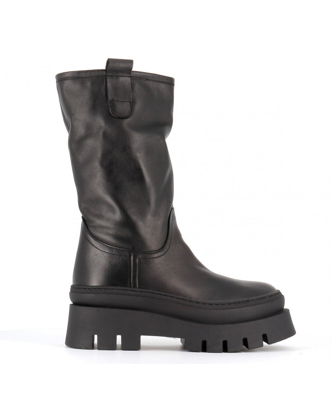 Progum, Noir, Bottes de travail 8 en cuir