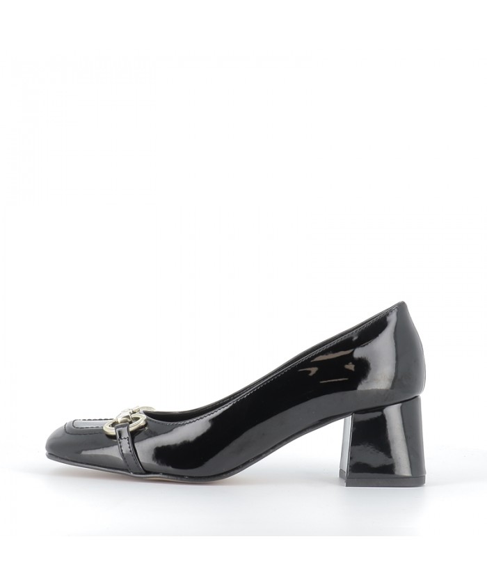 Éscarpins Chaussures Femme Talon Stiletto Ceinture Fine Noir 10 CM Cuir PU  22174