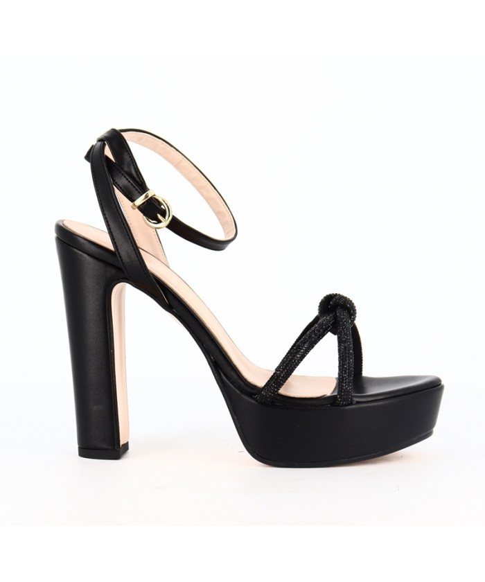 SANDALE ARGANA CUIR NOIR