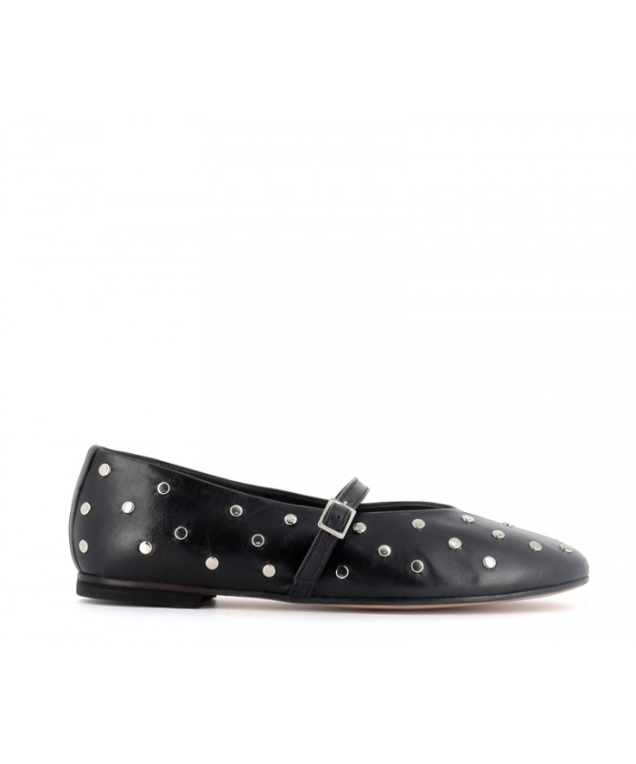 BALLERINE ORSAY CUIR NOIR