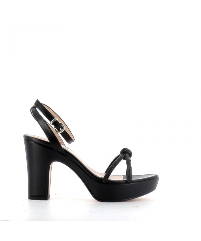 SANDALE A TALON SOPHIE NOIR